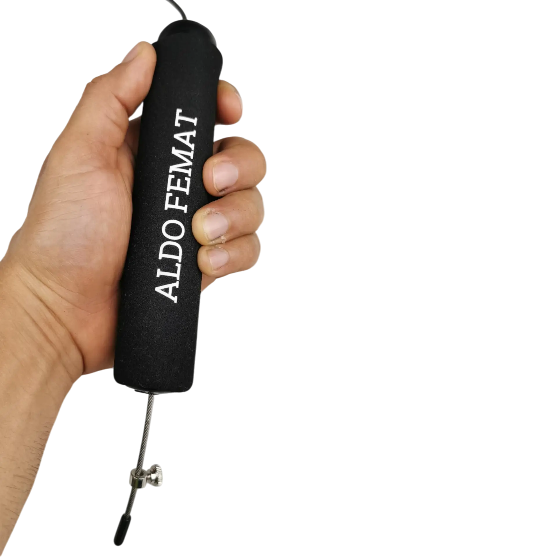 Material detail of Weighted Jump Rope – Aldo Femat, color general.